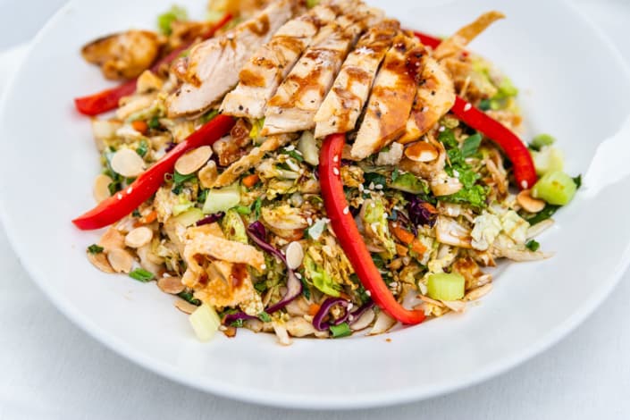 Chinese chicken salad entrée.